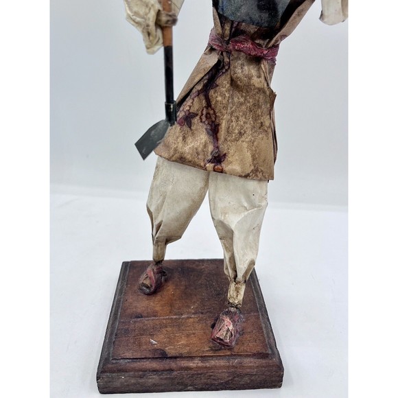 Vintage Set Of 2 Papier-Mâché Paper Mexican Men Dolls 12" ea. Handmade In Mexico - Picture 3 of 13